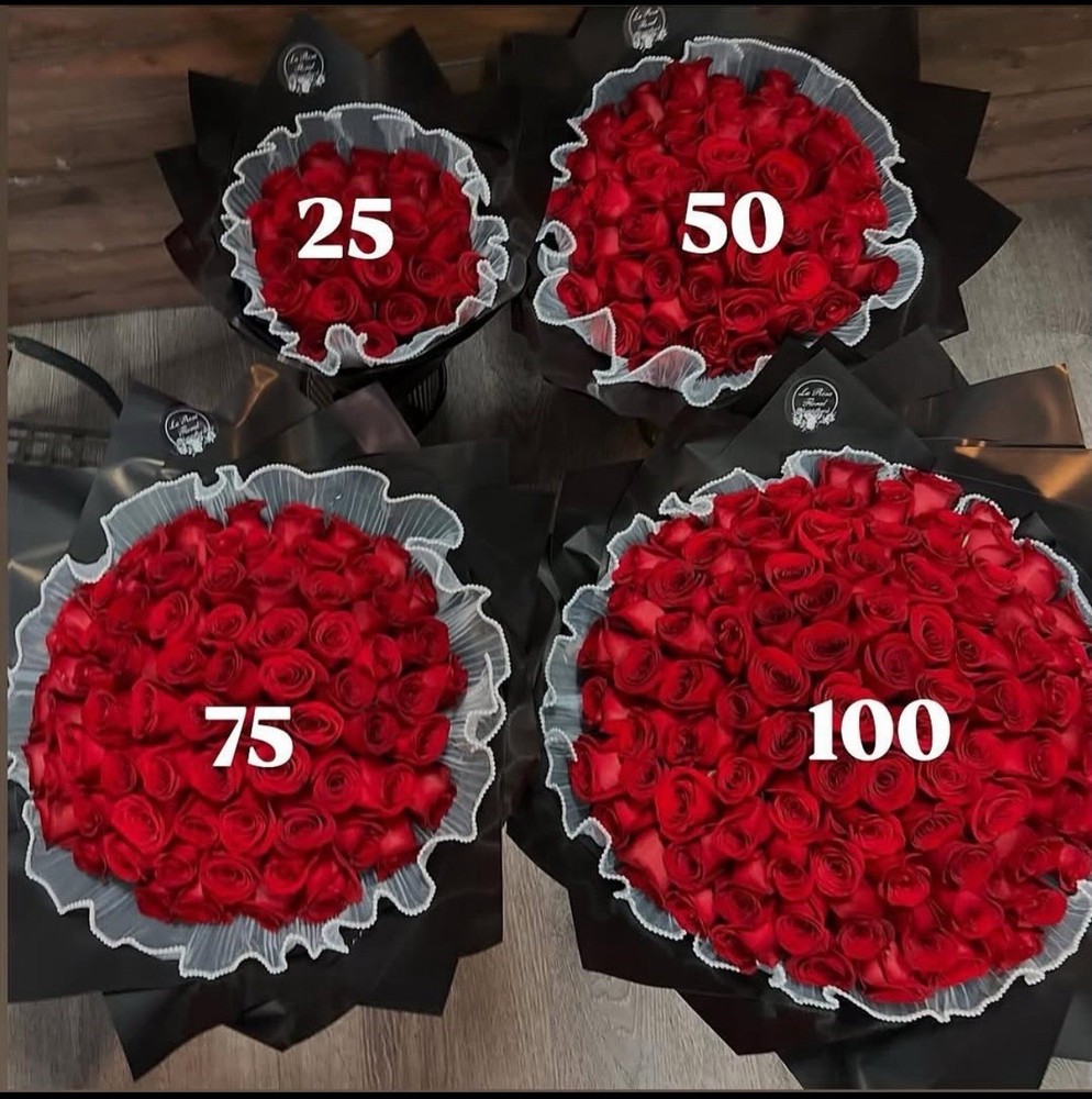 25 Fresh Red Rose Bouquet Customizable Next Business Day Shipping