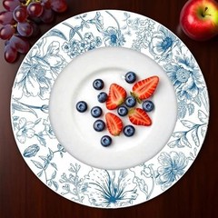 50 Pc Disposable placemats for Party Floral Placemats Vintage Sage Green Blue