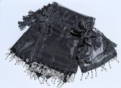 Jewelry Bags Organza Bags BLACK Gift Pouch Candy Wedding Favor Mix 5×7 3×4 48pcs