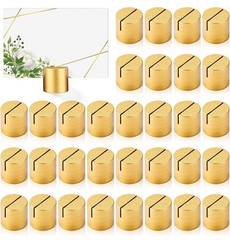 Affrolling 95 Pcs Gold Place Card Holders Wooden Table Number Holders Bulk Mini