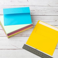 100 Pack A2 Colorful Invitation Envelopes A2(4.37 x 5.75 Inches),