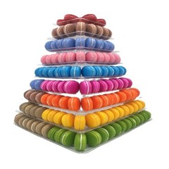5/9 Tiers Square Macaron Tower Stand Premium Quality Macaron Tower Stand