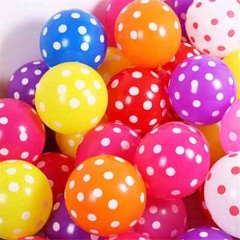 20 X Polka Dot Spotty Balloons 12″ LATEX BIRTHDAY PARTY DECORATION BALLOONS