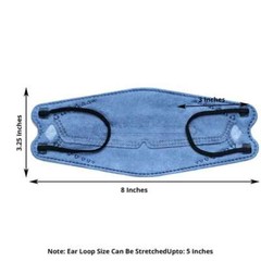 10 DENIM BLUE KF94 Disposable FACE MASKS 4-Layer Protective Covers Personal Gear