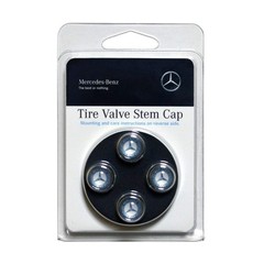 Valve Stem Caps – Blue Laurel Wreath, Universal Fit for Cars & Trucks, Durable D