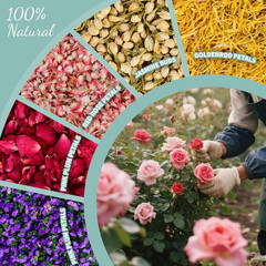 40+ Cups 9.3Oz Real Biodegradable Flower Petal Wedding Confetti, 5 QT 5 Kinds Co