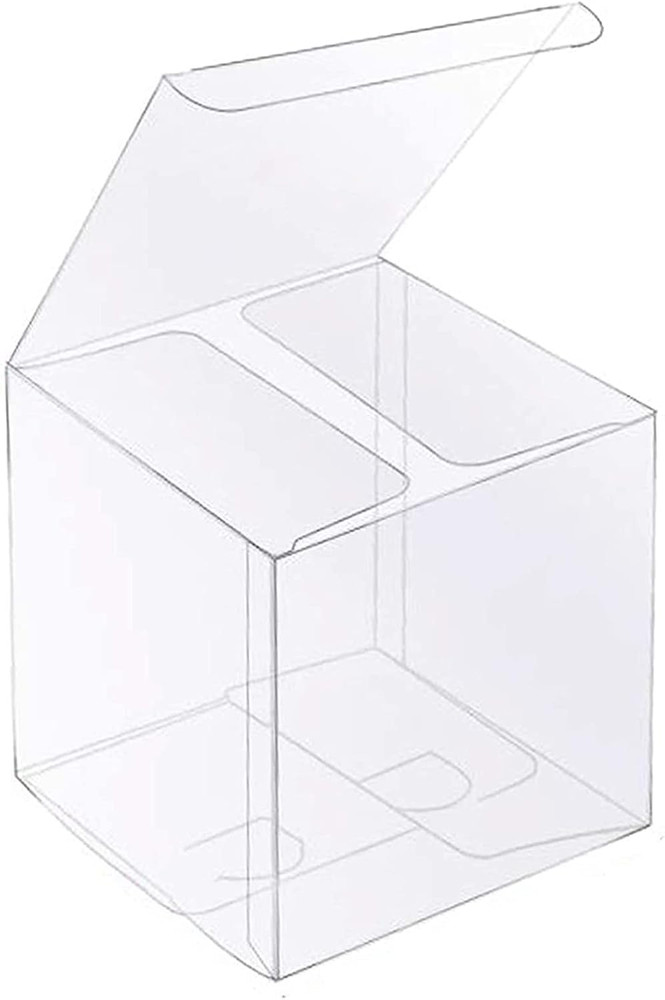 30 PCS Clear Favor Boxes,4 x 4 x 4 inch Plastic Clear Gift Boxes for Wedding,Bir