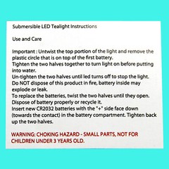 Submersible Waterproof Battery LED Tea Light Wedding Decoration Turquoise 10 Pcs
