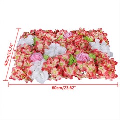 6pcs Artificial Flower Wall Panel Wedding Party Backdrop Plant Wall Decoration