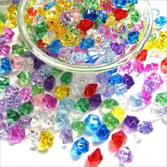 100/200pcs Crystal Transparent Fake Crushed Ice Stones Party Wedding Decorations