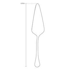 Gold Pie Server Stainless Steel Cake Pastry Set of 5 Serrated Knife 8.93 Inch
