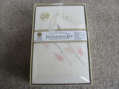 Brand New GARTNER Hand Made Paper 50 CT Invitations Kit W/ Vellum Papers