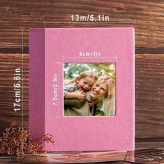 Photo Album 4×6 50 Pockets 2 Packs, Small Mini Capacity Leather Photo Albums, Ea