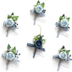 Wedding Decor Flowers, Dusty Blue & Light Blue