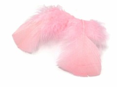 Pink Turkey T-Base Plumage Feathers Bridal Corsage Bouquet Decor DIY 20 Pc
