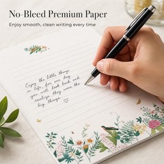 Beautiful Stationery Set with Envelopes – Premium-Quality, No-Bleed Lined Let…