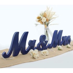 Mr Mrs Wedding Table Sign Rustic Decoration Eco-Friendly Wedding Decor New