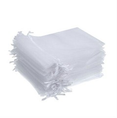 300x white organza bags wedding party favor jewelry product gift soap packaging