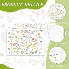 50 Pcs Wildflower Paper Placemats, 11×16 Inch Watercolor watercolor flower