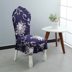 Chair Cover Ruffle Edge Home Spandex Dining Chair Cover Vintage Seat Cover