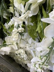15 lb Lot Artificial Wedding Flowers Greenery Ivy Orchids Hydrangea Decor Bulk