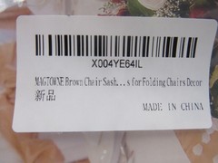 Brown Chair Sashes 50 Pack Chocolate Satin Chairs Bows Ribbons for Party Wedding