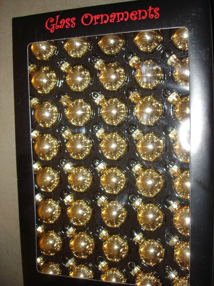 GLASS BALL ORNAMENTS 30MM 40CT