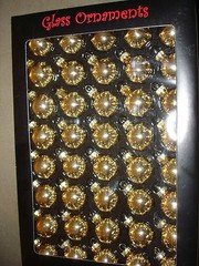 GLASS BALL ORNAMENTS 30MM 40CT