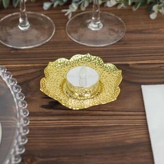 3 Metal 5 in Plum Blossom Votive CANDLE HOLDERS Centerpieces Party Decorations