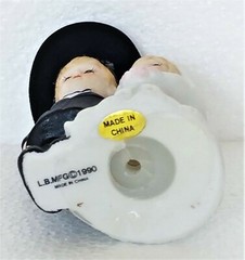 Wedding Cake Topper Figurine Porcelain Bride & Groom Western Cowboy