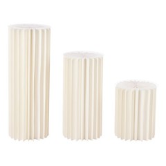Set of 3 Elegant Bulk Weddings Decoration Table Cylinder Centerpiece Cake Stand