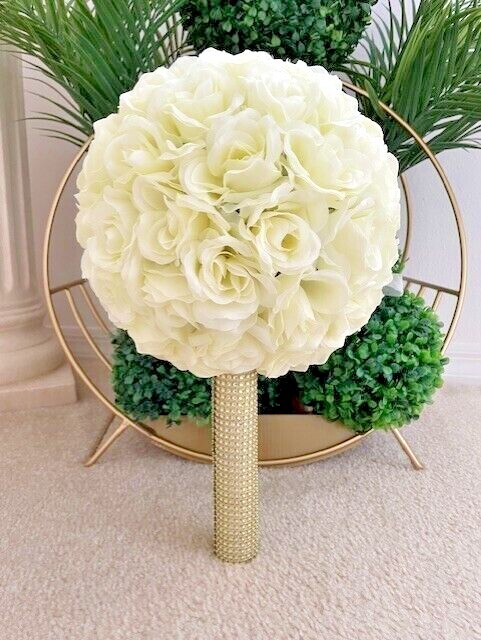 Bling Universal Bouquet Holder Crystal Rhinestone Wedding Bride Bouquet Holder
