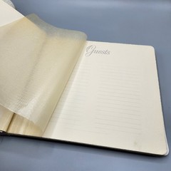 Vintage White Wedding Album w/ 8 Photos 1940s Black & White Vtg Bridal