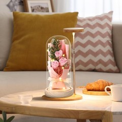 Mother’ s Day Gifts Forever Flowers Bouquet, Preserved Pink Rose