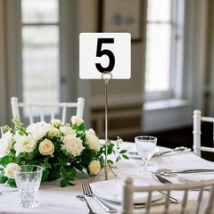 100 Pcs Double-Sided Table Number Cards 1-100, 4×3.7 Inch Signs for Weddings & E