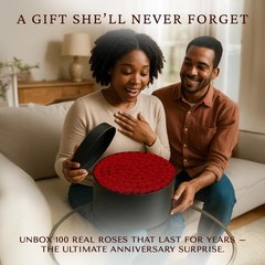 Moss Heart 100 Preserved Roses, Forever Flowers for Delivery 100 Red