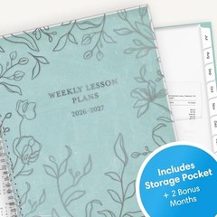 2026-2027 Weekly and Monthly Academic Year 8.5″ x 11″ Prairie Aqua- 2026/2027