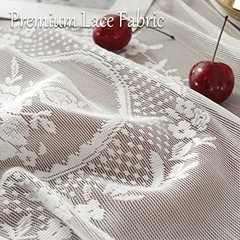 Round Lace Tablecloth with Elegant Scalloped Bottom for Any Special Event
