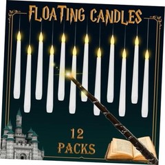 Set of 12 Floating Candles with Wand Remote – 12pcs – Christmas Tree