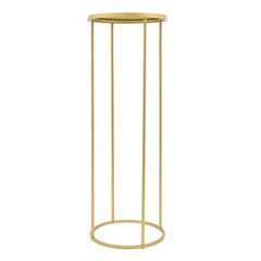 Gold Cylindrical Wedding Flower Stands Pack of 10 35 × 100 cm Centerpieces