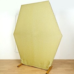 CHAMPAGNE 8 ft Metallic Spandex Hexagon STAND COVER Wedding Party Decorations
