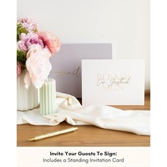 Elegant Wedding Guestbook Polaroid Keepsake Durable Eco-Friendly Signature Book