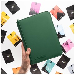 Vault X 4 Pocket Zip Binder 160 Cards Exo-Tec Material 20 Side-Loading Pages