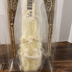 LILLIAN ROSE White CARVED Wedding Unity PILLAR CANDLE & Unity Candles NEW IN BOX