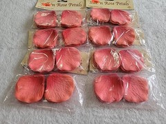 Vintage Beistle Silk ‘n Rose Petals Coral Pink 60-2″ Per Package #540