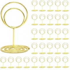 30Pcs Table Number Holders,Wire Place Card Holder Table Sign Holder Name Menu
