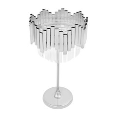 26.77″ Silver Metal FLOWER STAND Round top Centerpiece Party Events Decorations