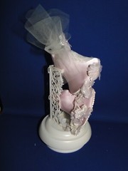 New Vintage Wilton «Chapel Bells » Wedding Cake Top, Lilac satin bell, 103-2411