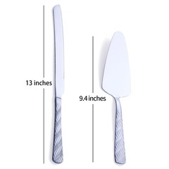 Cuchillo y servidor para pastel de acero inoxidable, cortador de pastel y tarta