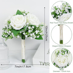Ivory & Lilac Bridesmaid Bouquets Set – Perfect Wedding Flowers 2024